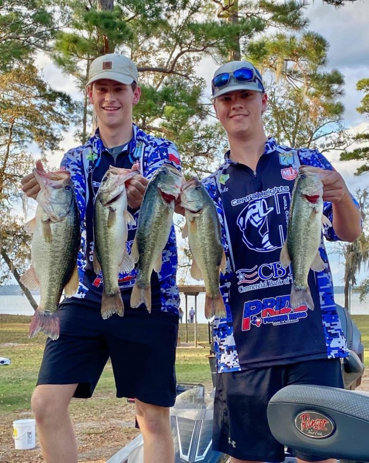 Cody Monlezun (Left) and Jake Bostian (Right) enjoying their catch.