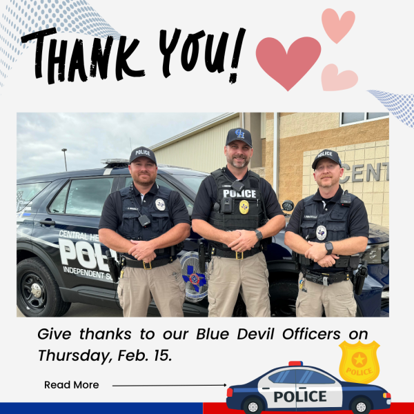 Officer Hornbuckle, Officer Durham, and Officer Maisel are appreciated for their protection and support.