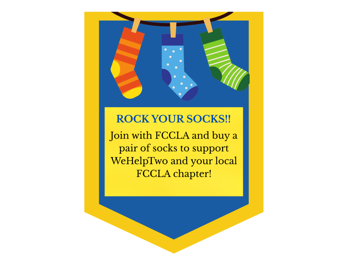 FCCLA sells socks for WeHelp2