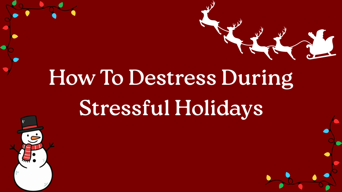 Op-Ed:  How To de-stress during stressful holidays